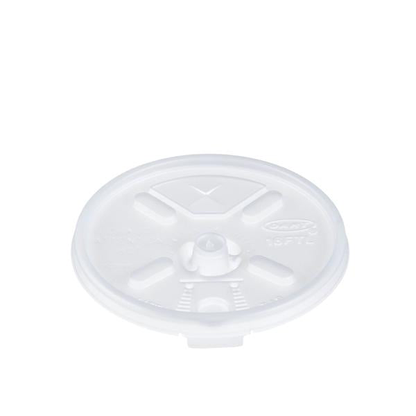 Dart Container. Lid Cup Dart Lift-N-Lock Plastic White 1000/Ca - DART16FTLS