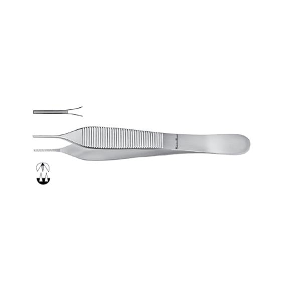 Miltex-Integra Forcep Tissue Adson Meister-Hand 4-3/4" Cross Serrated Straight 1X2 Teeth Ss Ea - MH6-121