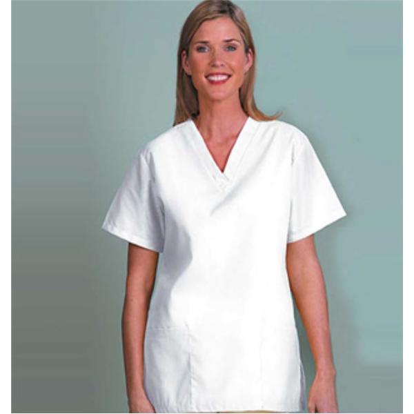Fashion Seal Shirt Scrub Fashion Poplin Womens Small White Ea - 7343-S