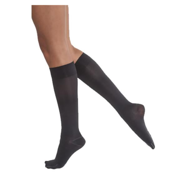 BSN Medical Stocking Compression Opaque Knee High Closed Toe Large Classic Black 1/Pr - 115170