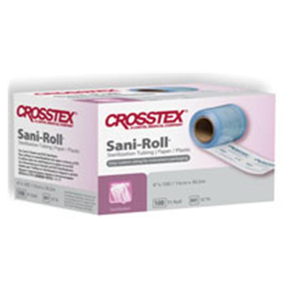 Crosstex International Tubing Sterilization Sani Rolls Triple Seal 4 In X 100 Feet Wht/Blu 100Ft/Rl - SCT4