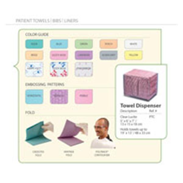 Crosstex International Towel Professional 19 In X 13 In Slvr/Gry 3 Ply Extra Heavy Tissue / Poly 500/Ca - WTXSI