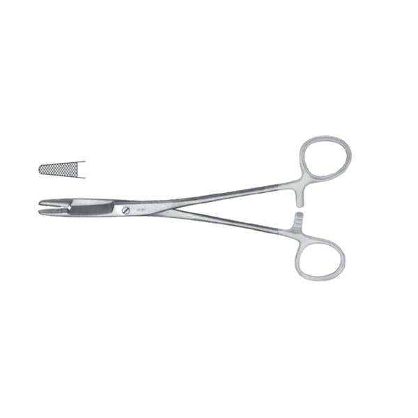Miltex-Integra Holder Needle Olsen-Hegar Meister-Hand 5-1/2" Serrated Jaw Tungsten Carbide Ea - MH8-15TC