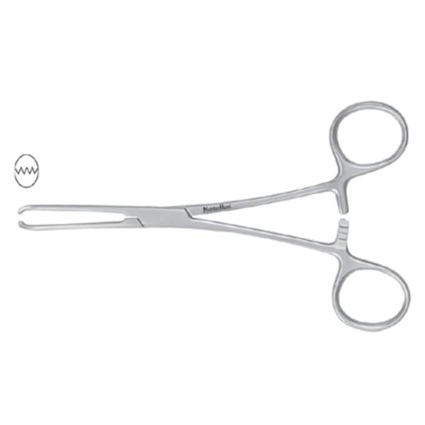 Miltex-Integra Forcep Tissue Allis Meister-Hand 5-1/2" 4Mm Wd Jw Serrated Straight 4X5Tth Ss Ea - MH16-4