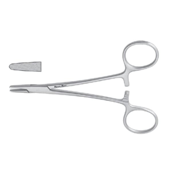 Miltex-Integra Holder Needle Brown Meister-Hand 5-1/4" Fine Serration Convex Stainless Steel Ea - MH8-22