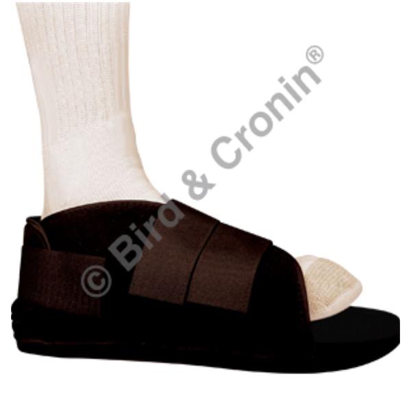 Bird & Cronin Shoe Post-Op Foam Medium Black Low-Profile Slip-Resistant Sole Size 9-11 Ea - 8141573