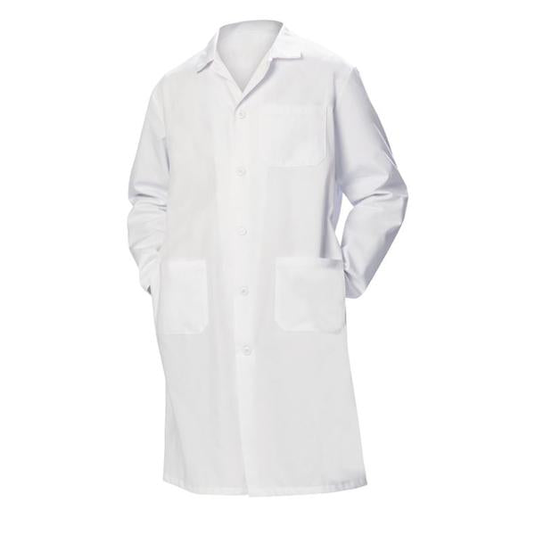 Fashion Seal Lab Coat X-Long 65% Polyester / 35% Cotton Mens White Size 38 Ea - 6480-38
