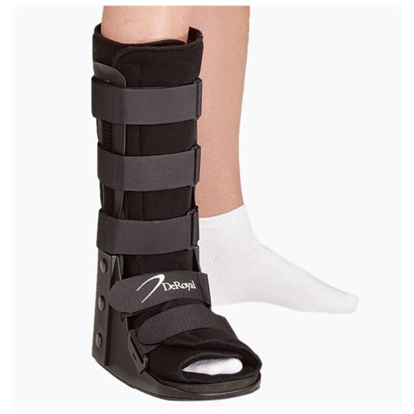 Deroyal Industries Inc Walker Tracker Ex Standard Ankle/Leg/Foot Black Size Medium Ea - 15590006