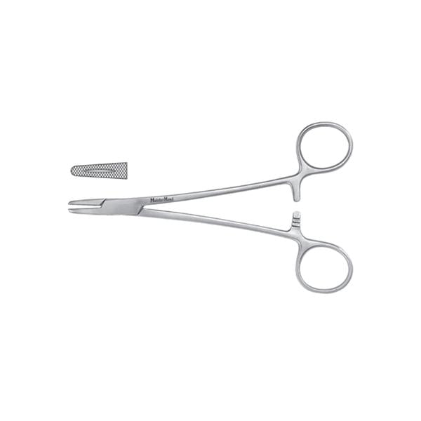 Miltex-Integra Holder Needle Mayo-Hegar Meister-Hand 8" Serrated Jaw Tungsten Carbide Ea - MH8-48TC
