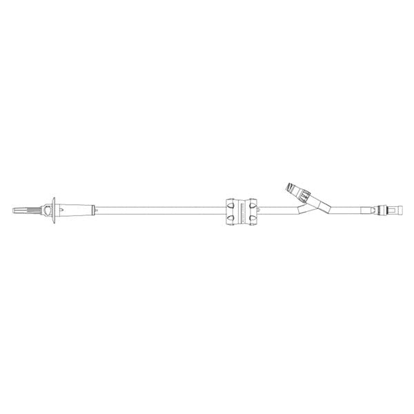 Icu Medical Iv Administration Set Lifeshield Dial-A-Flo Clv Yinj 79 60Drp 12Ml 48/Ca - 1264248
