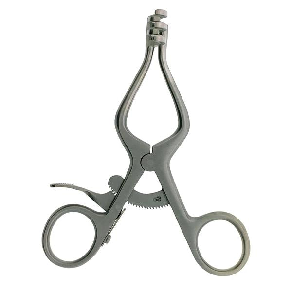 Hermann Medizentechnik Retractor Weitlaner 4" Blunt 2X3 Teeth Stainless Steel Ea - BR18-65110