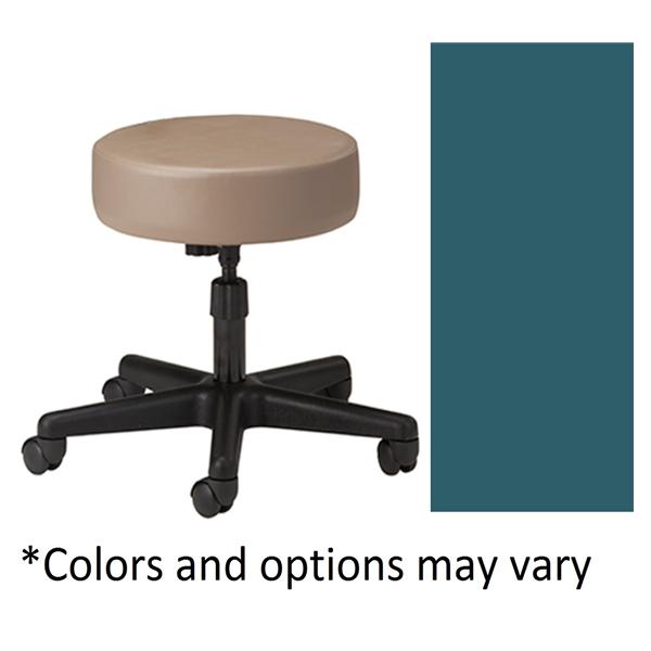 Clinton Industries. Stool Exam Standard Series Slate Blue 2.5" Casters Backless 5 Leg Ea - 2130-3SB