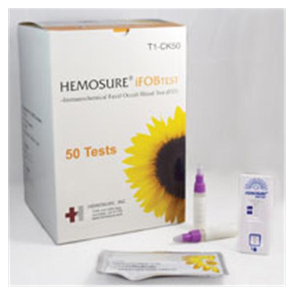 Hemosure Hemosure Ifob: Immunological Fecal Occult Blood Test Kit Clia Wvd 50 Count 50/Bx - T1-CK50