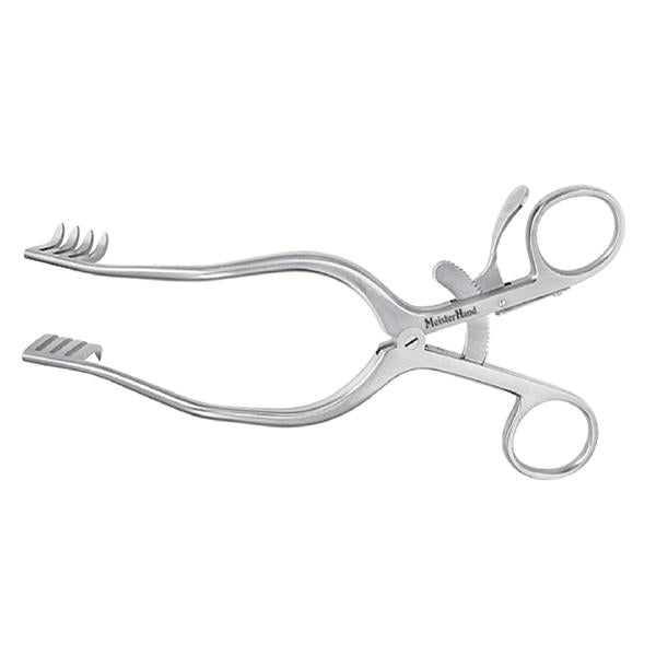 Miltex-Integra Retractor Adson Meister-Hand 7-1/2" 3/4X3/4" Angled Arm 4X4 Teeth Ss Ea - MH11-702