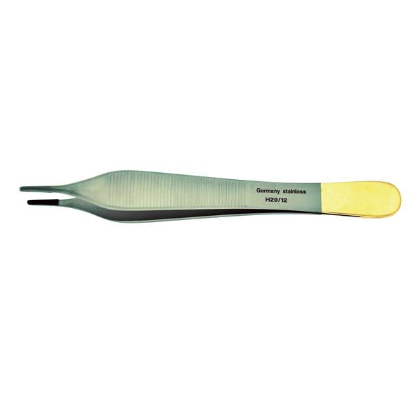 Hermann Medizentechnik Forcep Tissue Adson 4-3/4" Smooth Tungsten Carbide Ea - BR10-16912