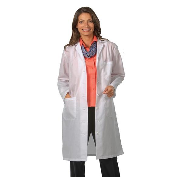 Fashion Seal Lab Coat 65% Polyester / 35% Cotton Womens White 2X Large Ea - 438-2XL