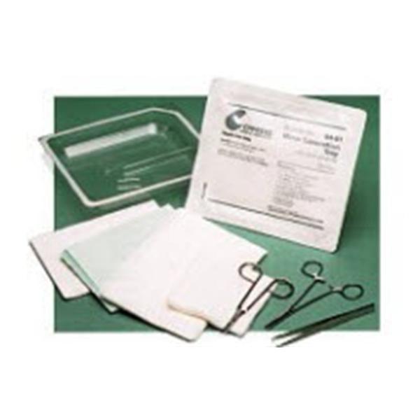 Cypress Medical Products Tray Laceration Minor Prokits With Gauze/Metal Tissue Forceps Lf Sterile 20/Case - 84-51