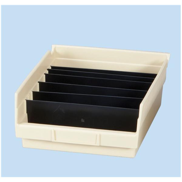 Health Care Logistics Divider Bin For 1447/1457/1459 8" Black Polystyrene 6/Package - 1947