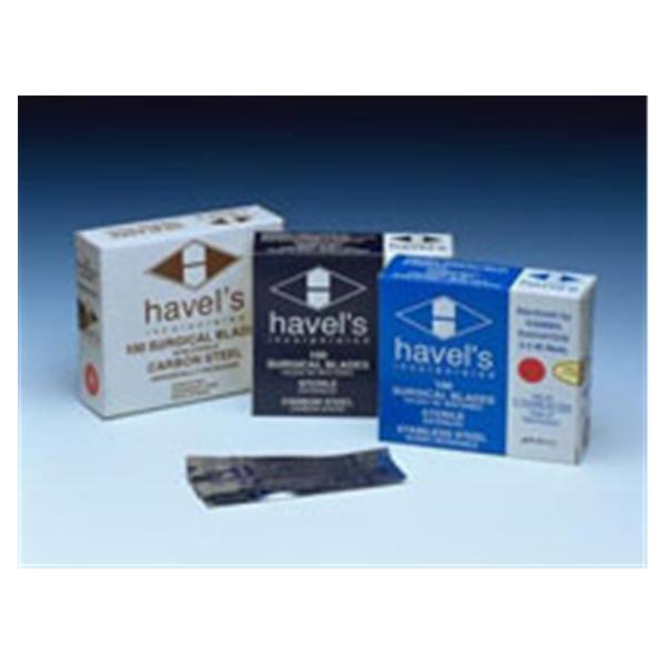 Havel's Inc Blade Surgical Scalpel #11 Carbon Steel Non-Sterile Disposable 100/Box - NS11