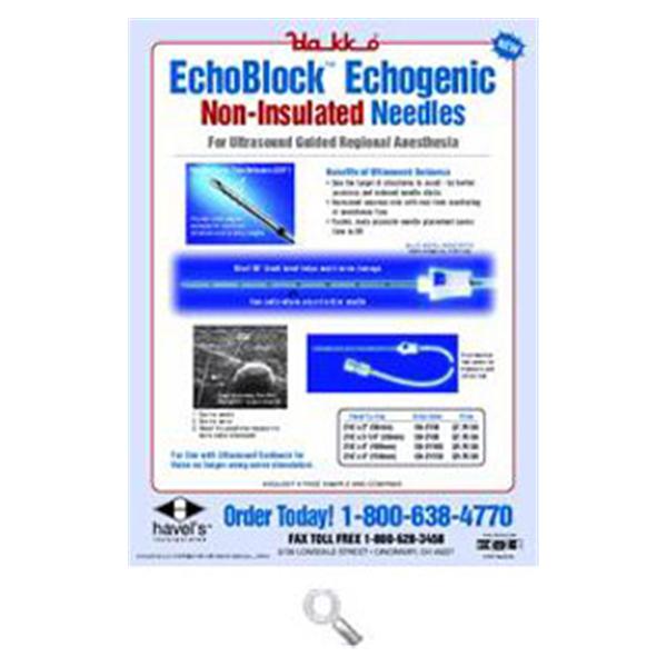 Havel's Inc Needle 21Gx2" Ultrasound Non-Insulated Tip 1Cm Calibrations Conventional Each - EB-2150