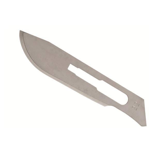 Myco Medical Supplies Blade Surgical #22 Carbon Steel Non-Sterile 100/Bx - 2001T-22