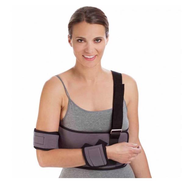 DJO Immobilizer Stabilizer Deluxe Adult Standard Shoulder Fbr Lmnt Wht/Gry Univ Ea - 79-84100C