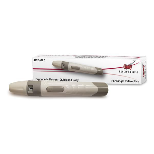 Diagnostic Test Group Device Clarity 28G/30G Non-Sterile White Lancing Ea - DTG-GL6