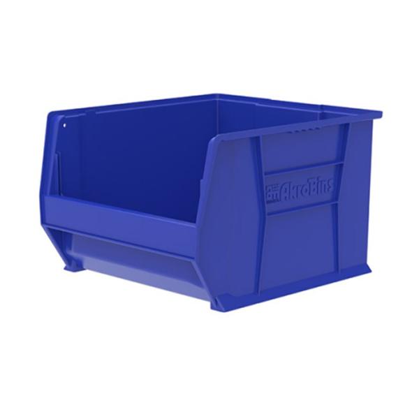 Akro-Mils Bin Storage Super-Size Akrobins 20X18-3/8X12" Blue Plastic W/ Label Holder Each - 30283BLUE
