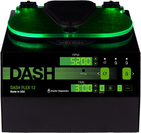 Drucker Dash Centrifuge 12 Tubes Horizontal Rotor 5,200 RPM Max Speed, 4,000xG Max RCF - 00-183-009-000
