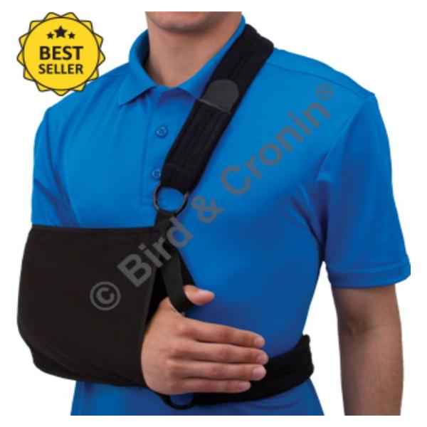 Bird & Cronin Immobilizer Sling Velpeau Shoulder Cotton Black Size Small Ea - 8140192