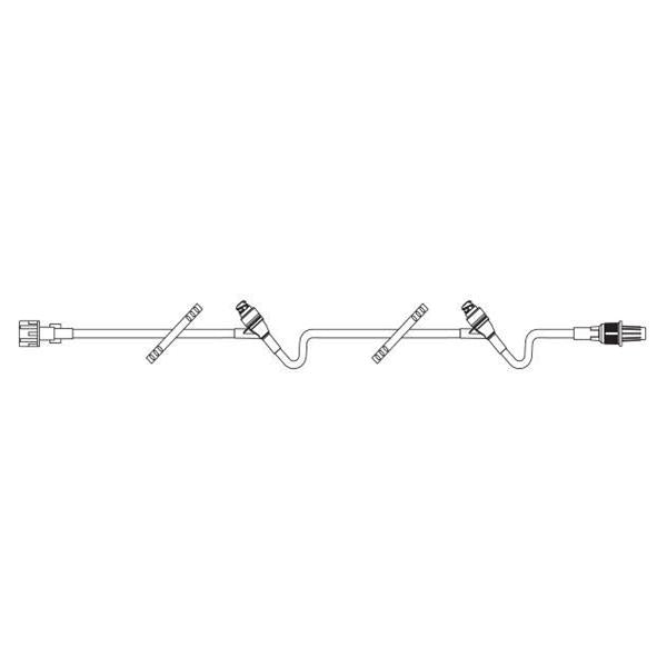 Baxter Healthcare Iv Extension Set 42 2 Clrlnk Yinj Sites: 34", 6 M Ll Adptr/Clr Spk 48/Ca - 2C8612