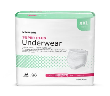 McKesson Super Plus Unisex Disposable Absorbent Underwear
