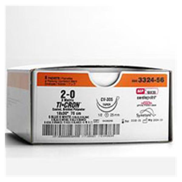 Medtronic MITG-Covidien Suture 5-0 Polyester Cv-330/Cv-330 Ti-Cron Blue 24" Double Arm Braid 36/Ca - 8886322621
