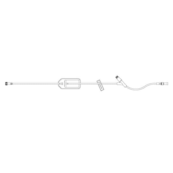 Icu Medical Iv Extension Set Lifeshield Dial-A-Flo 15 Yinj M Adptr/F Ll Adptr Grav 48/Ca - 1235405