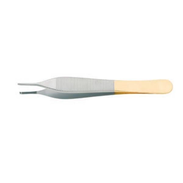 BR Surgical, Forcep Dressing Adson 4-3/4" Tying Platform 1X2 Teeth 12Cm Tungsten Carbide Each - BR10-17512
