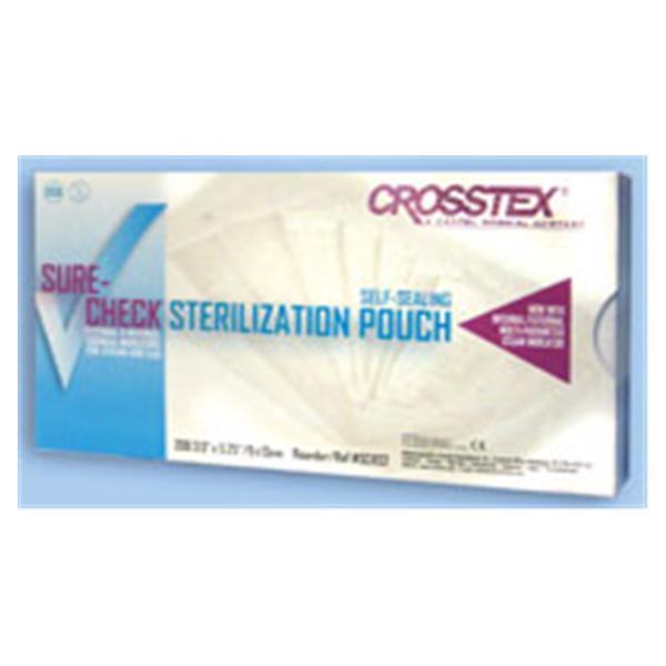 Crosstex International Pouch Sterilization Sure-Check 2.25 In X 4 In Clear Latex Free 200/Bx, 20 Bx/Ca - SCXX2