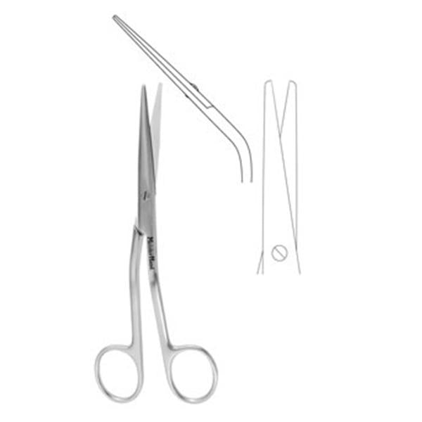 Miltex-Integra Scissors Surgical Cottle Meister-Hand 6-1/2" Rounded Angled Stainless Steel Ea - MH21-610