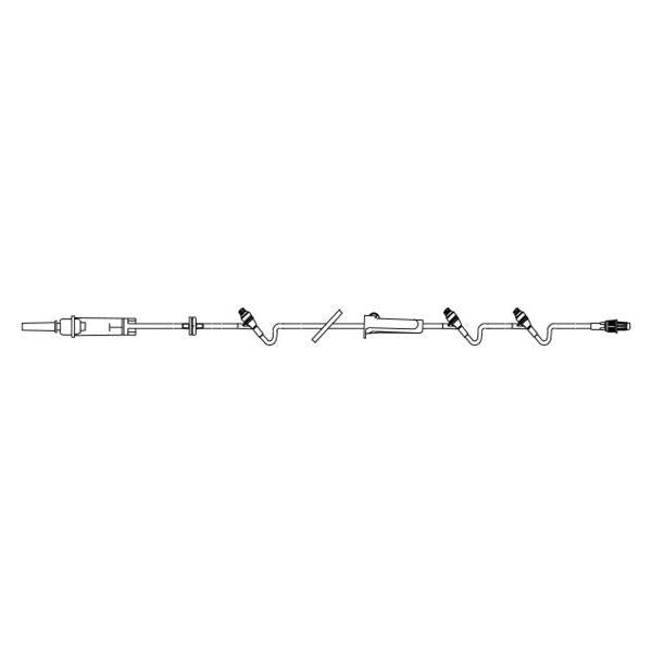 Baxter Healthcare Iv Solution Set Continu-Flo 10Drp M Ll Adptr/Clr Primary Infusion 48/Ca - 2H8537