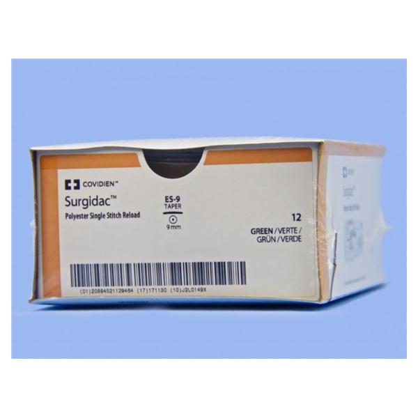 Medtronic MITG-Covidien Reload 2-0 Polyester Es-9 Endo Stitch Surgidac Green 48" Braid 12/Ca - 173023