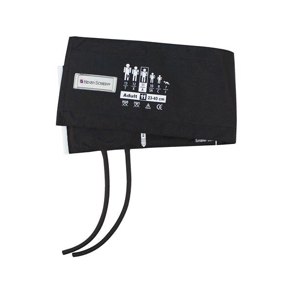 Henry Schein Cuff & Bladder Bp Henry Schein Adcuff F/ Plm Styl Instrmnt Adlt 11 Arm Blk Ea, 15 Ea/Ca - 845-11ABK-2HS