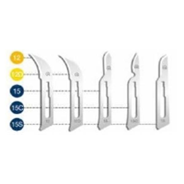 Henry Schein Blade Surgical #12 Stainless Steel Sterile 100/Bx, 40 Bx/Ca - 4332