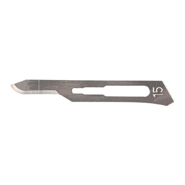 Henry Schein Blade Surgical #15 Stainless Steel Sterile 100/Bx, 40 Bx/Ca - 4333