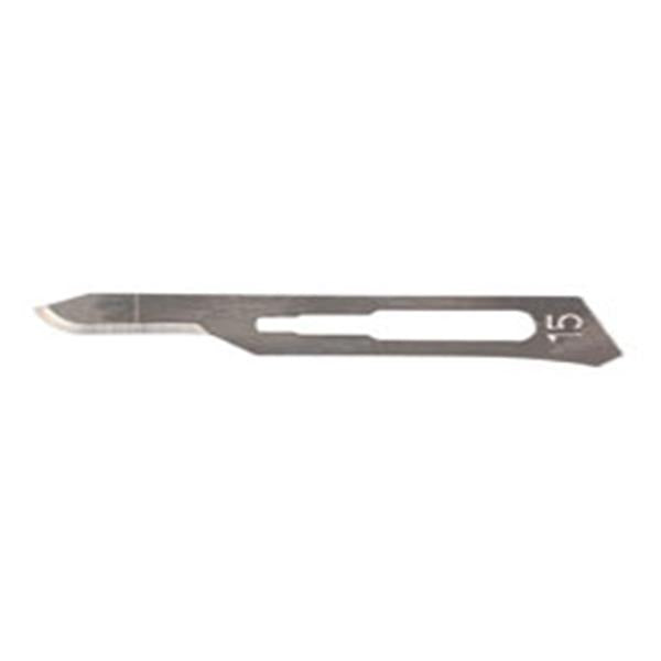Henry Schein Blade Surgical #15S Stainless Steel Sterile Disposable 100/Bx, 40 Bx/Ca - 4334
