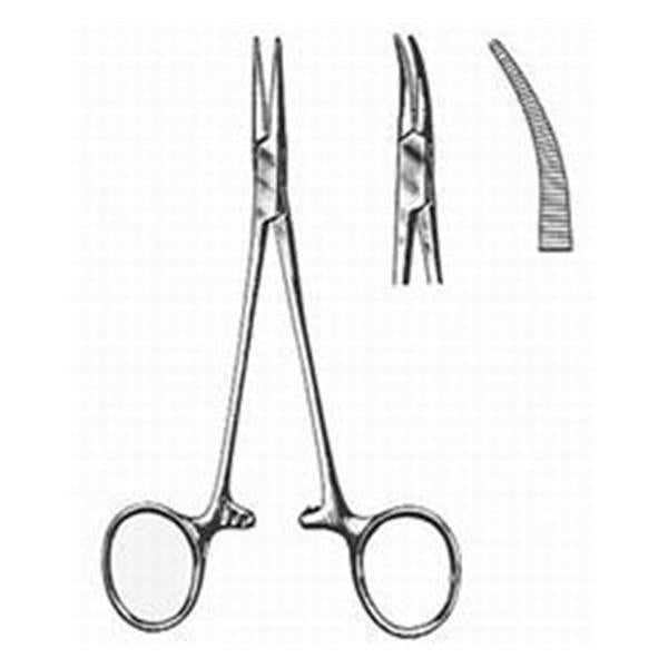 BR Surgical, Forcep Hemostatic Halsted Mosquito 5" Curved German Stainless Steel Ea - WG12-22112