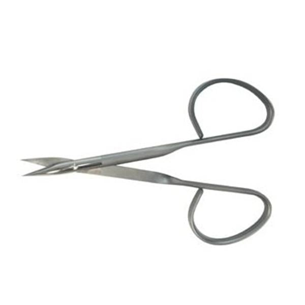 BR Surgical, Scissors Suture Gradle 3-3/4" Sharp Slight Curve Stainless Steel Ea - WG08-34653