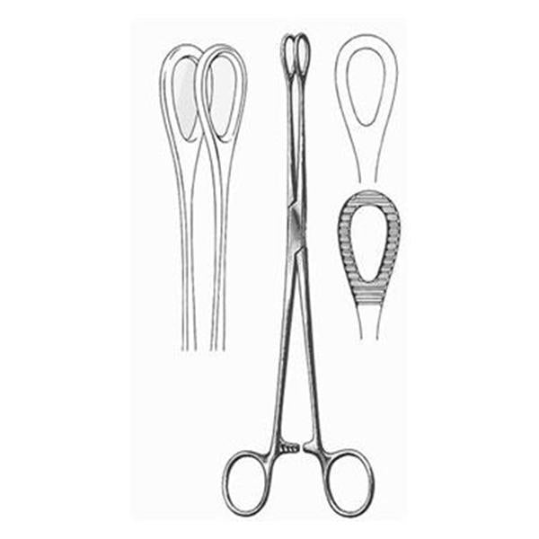 BR Surgical, Forcep Sponge Foerster 10" Smooth Straight German Stainless Steel Ea - WG16-17225