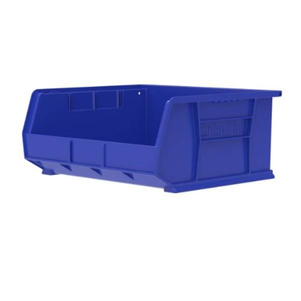 Akro-Mils Bin Storage Akrobins 14-3/4X16-1/2X7" Blue Polymer With Label Holder 6/Ca - 30250BLUE