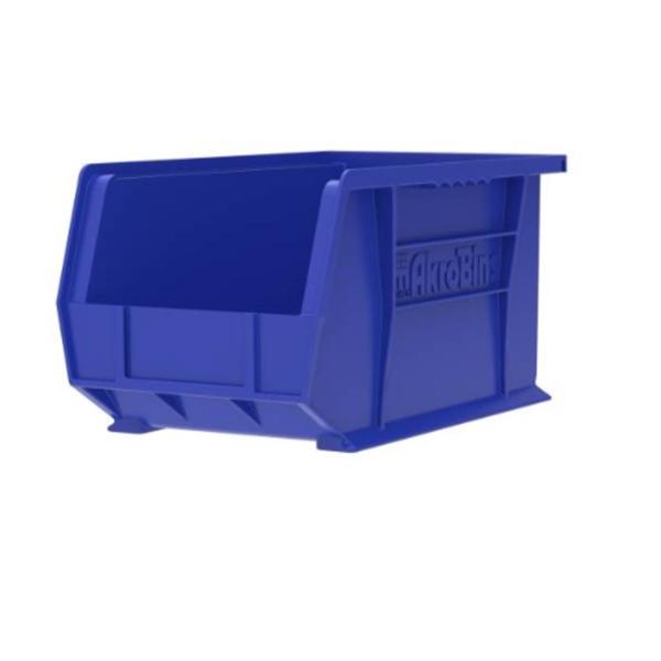 Akro-Mils Bin Storage Akrobins 10-3/4X8-1/4X7" Blue Polymer With Label Holder 6/Case - 30239BLUE