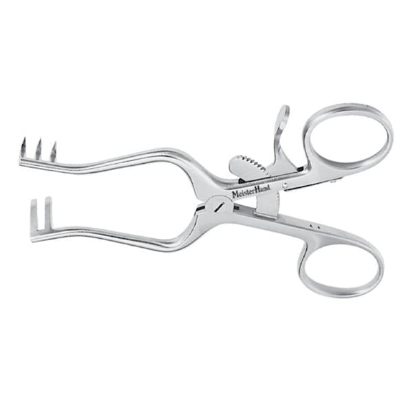 Miltex-Integra Retractor Weitlaner Meister-Hand 6-1/2" Sharp 3X4 Teeth Stainless Steel Ea - MH11-614