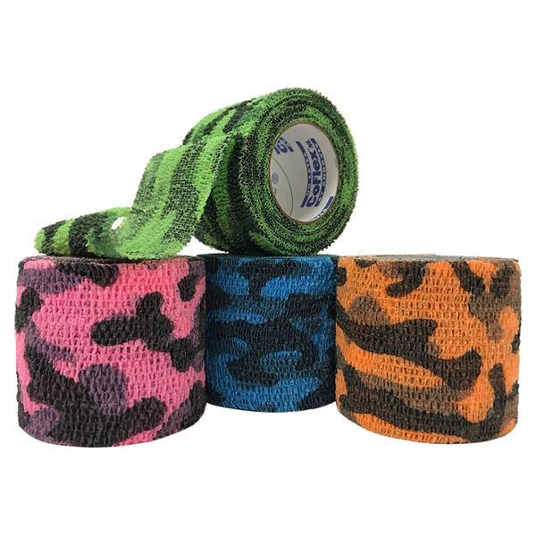 Andover Coated Products Bandage Coflex Nl Compression Elstc 1"X5Yd Lf Ns Chsv Camouflage Colorpack 30/Bx - 5100CMCP-030